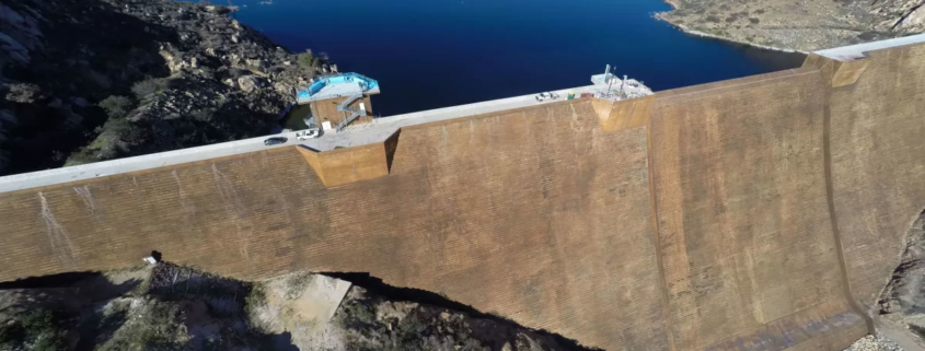 San Vicente Dam aerial view